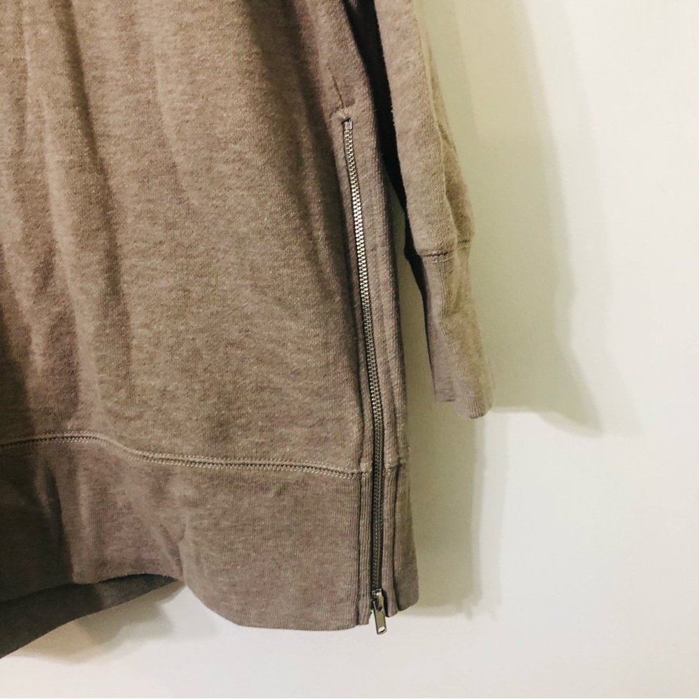 Aerie women’s soft hoodie side zip long reglan sleeves  brown.M - Picture 4 of 4